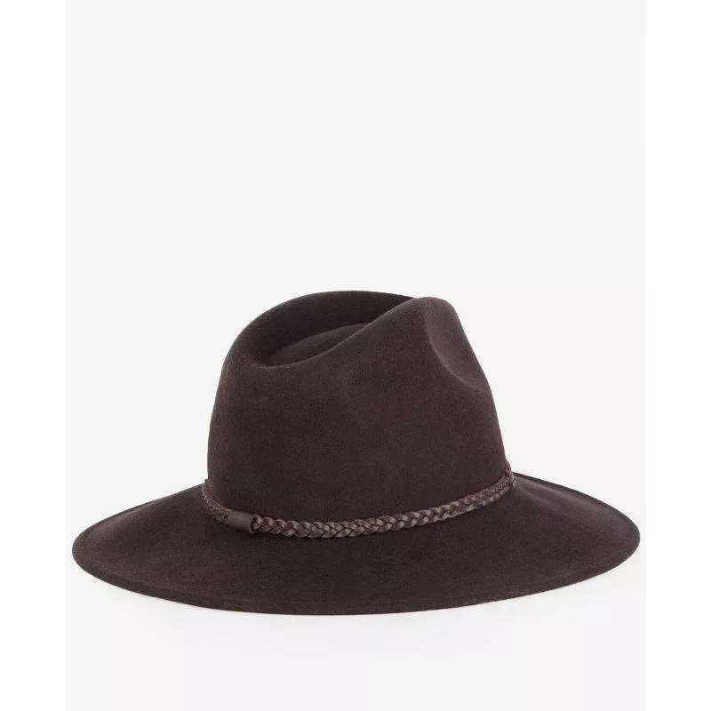 Barbour Tack Fedora Hat - chocolate/praline