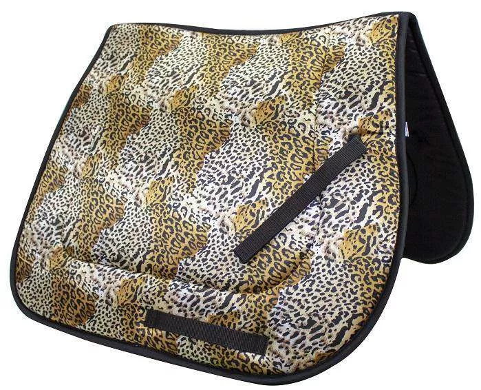 Bargain Bin All Purpose Leopard Print English Saddle Pad