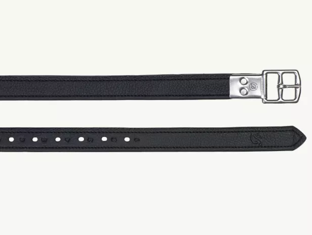 Bates - Opulence Stirrup Leathers - Black