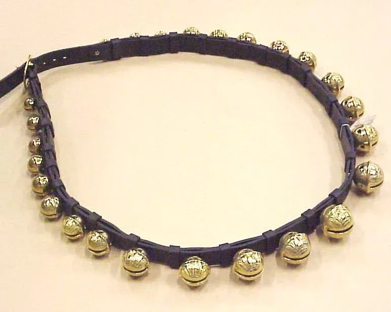 Bells Set Of 25 (1-13) On Lea Strp Brass