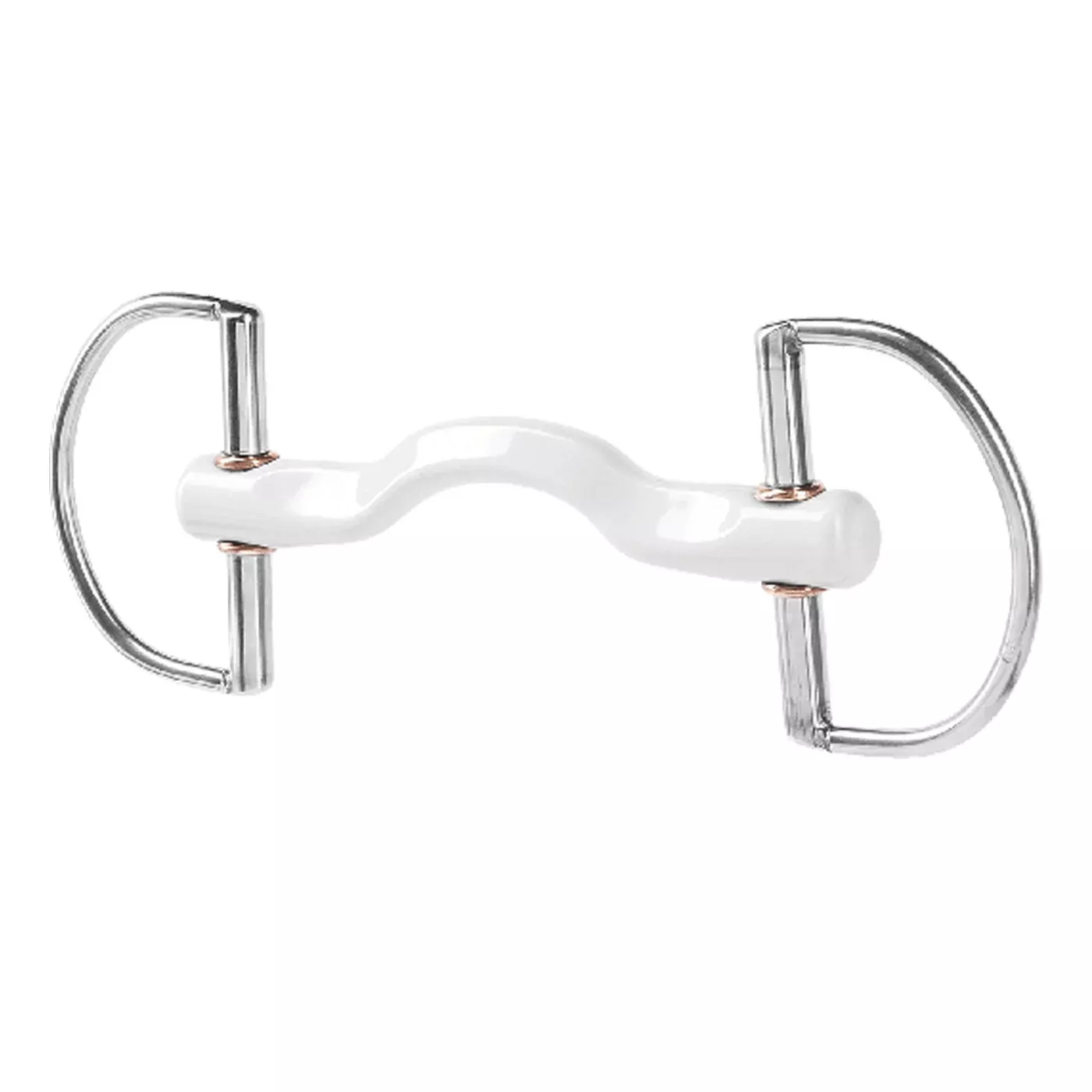 Beris Dee Ring Konnex Tongue Port Snaffle Soft Bit