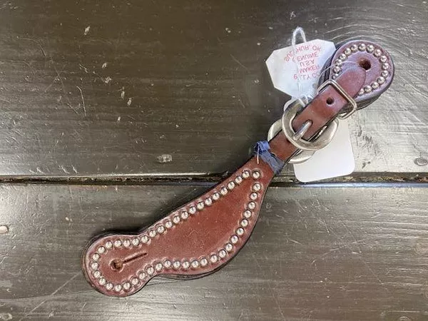 Billy Cook Shaped Spur Straps With Spots