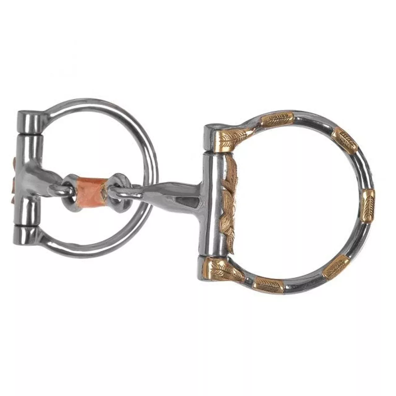 Bit Brass Accent Stainless Dee Ring