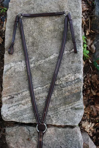 BLACK OAK PADDED ROUND RAISED BREASTPLATE