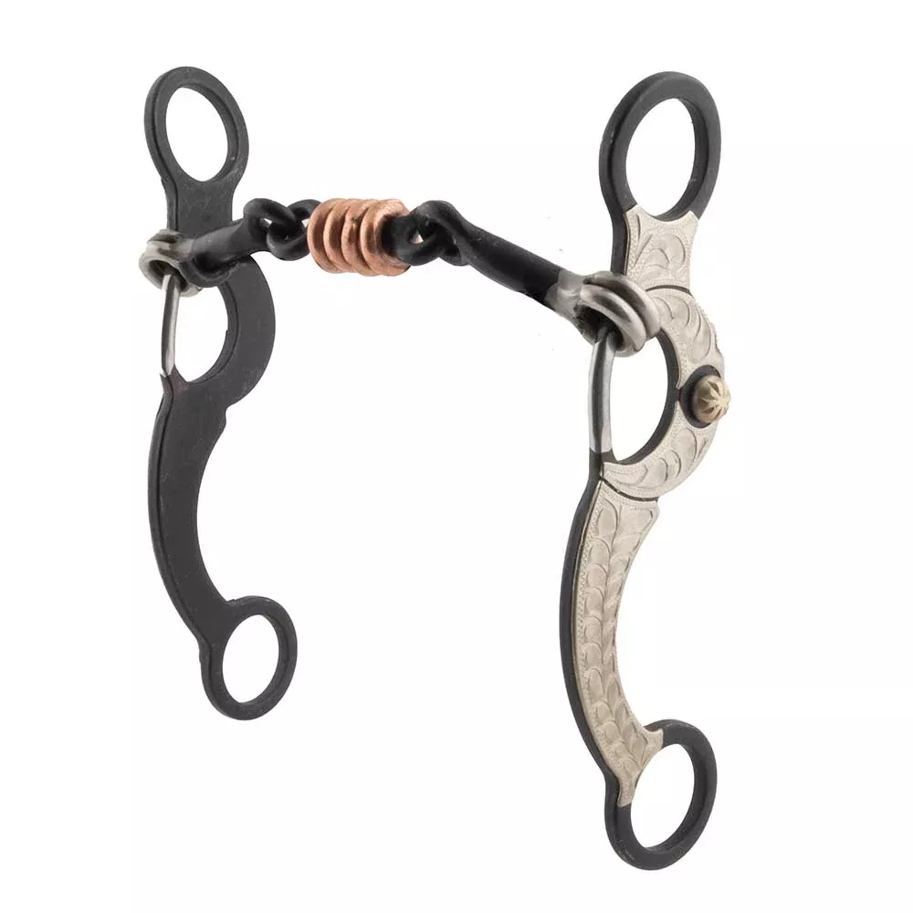 Black Steel Show Bit with Copper Rings