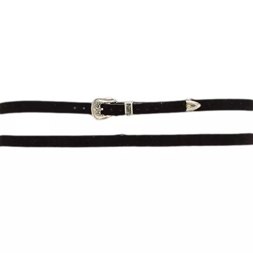 Black Suede Hatband