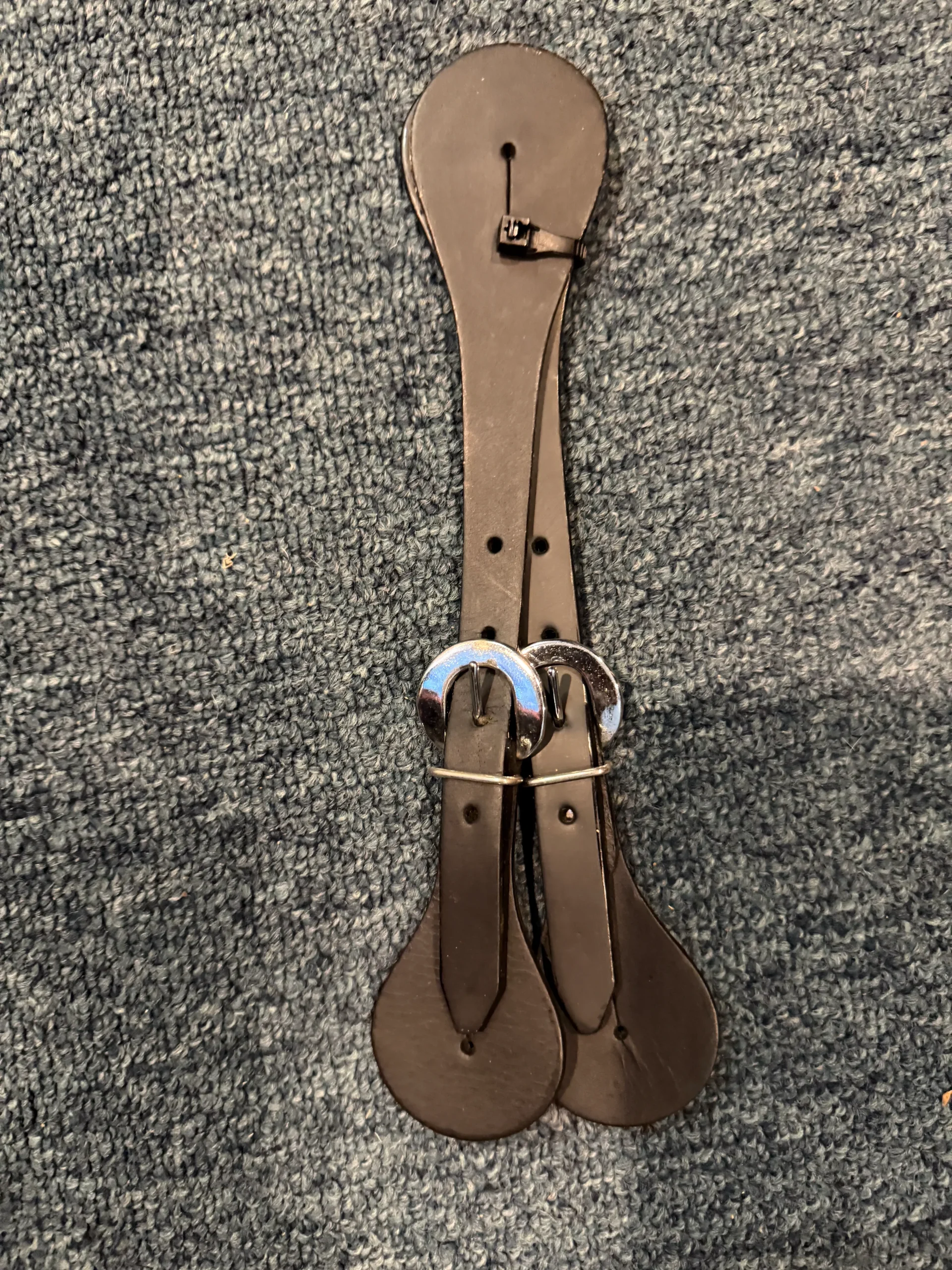 Black Western Spur Straps