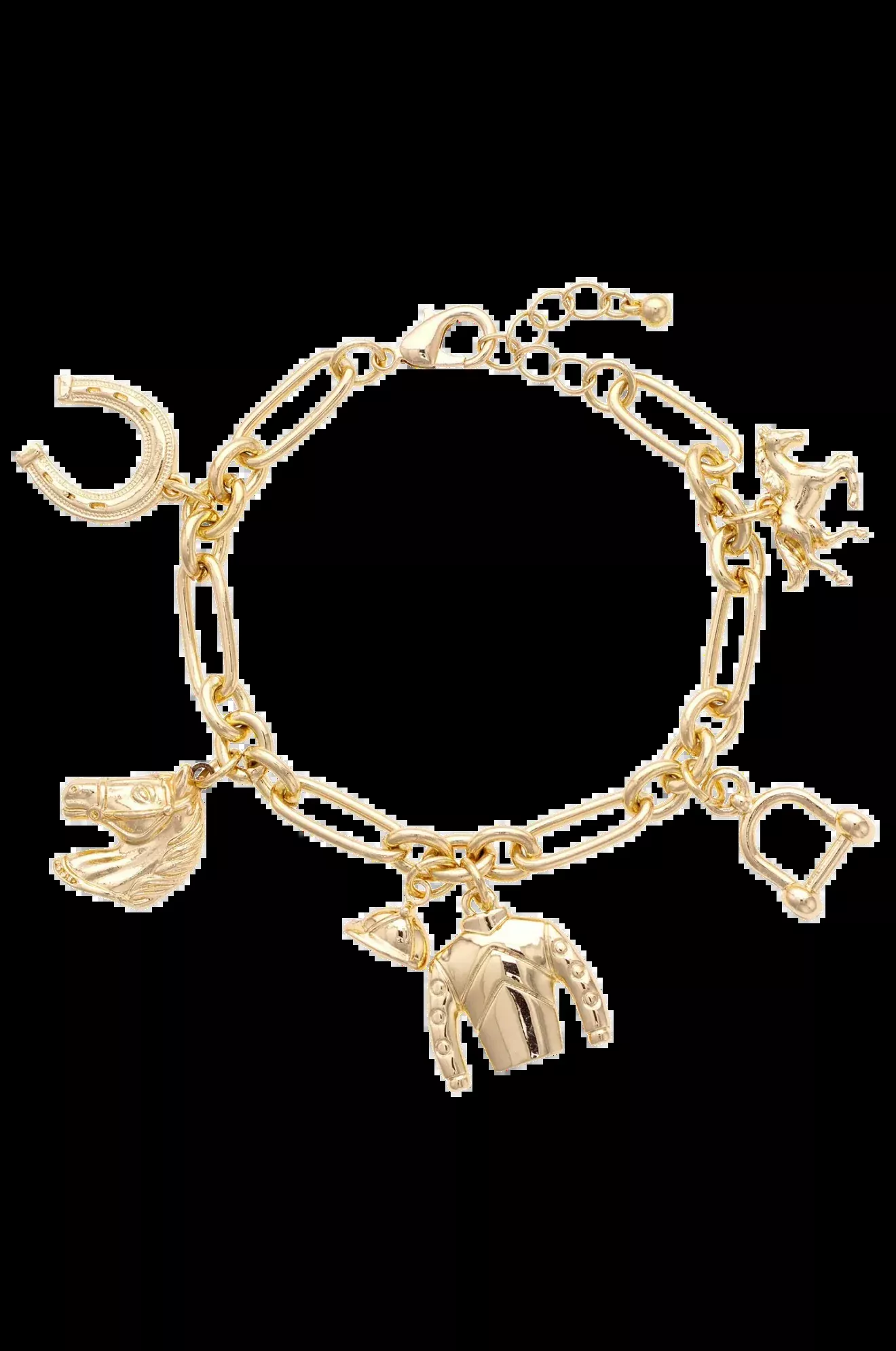 Blazing Saddles Equestrian Charm Bracelet