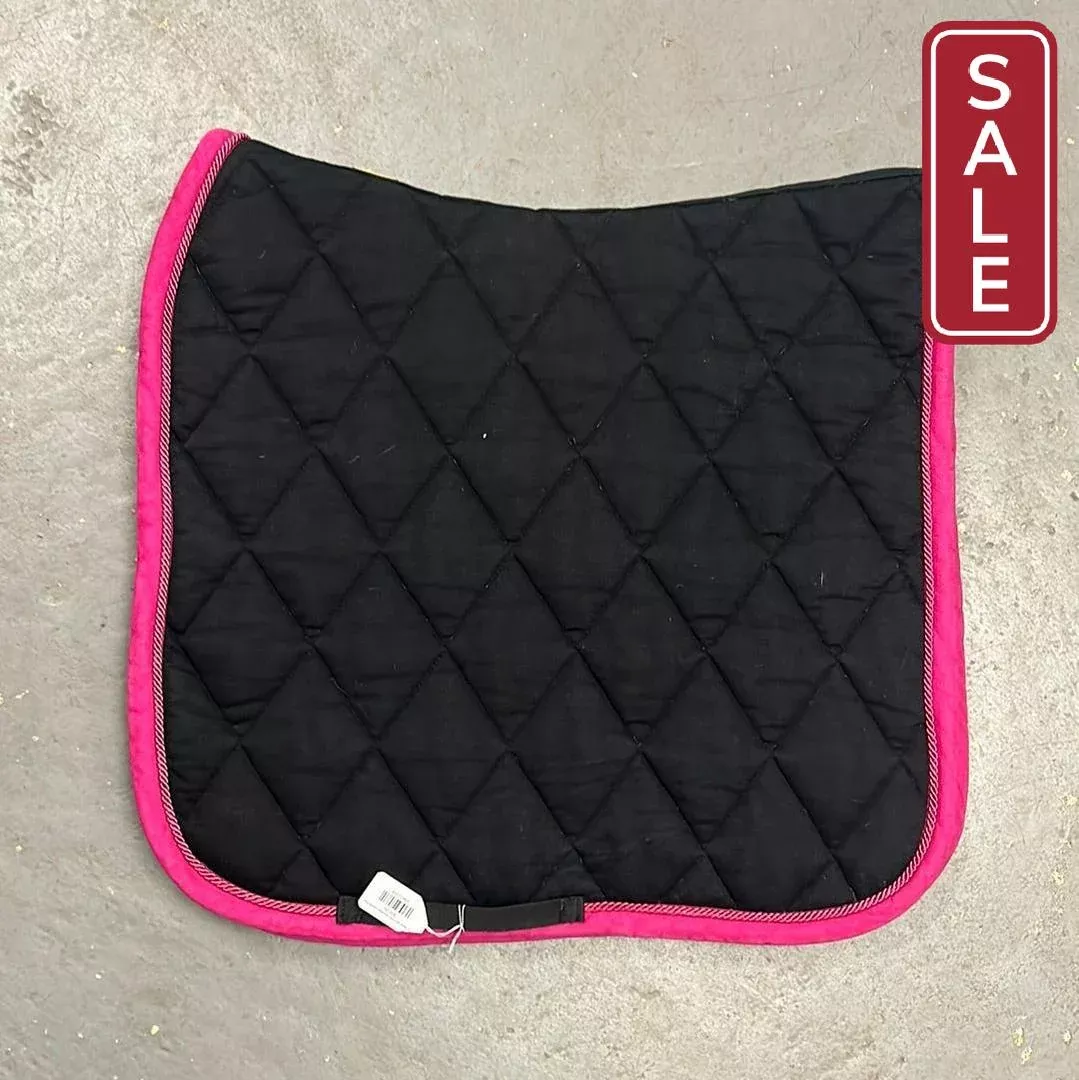 BR Black and Pink Dressage Saddle Pad