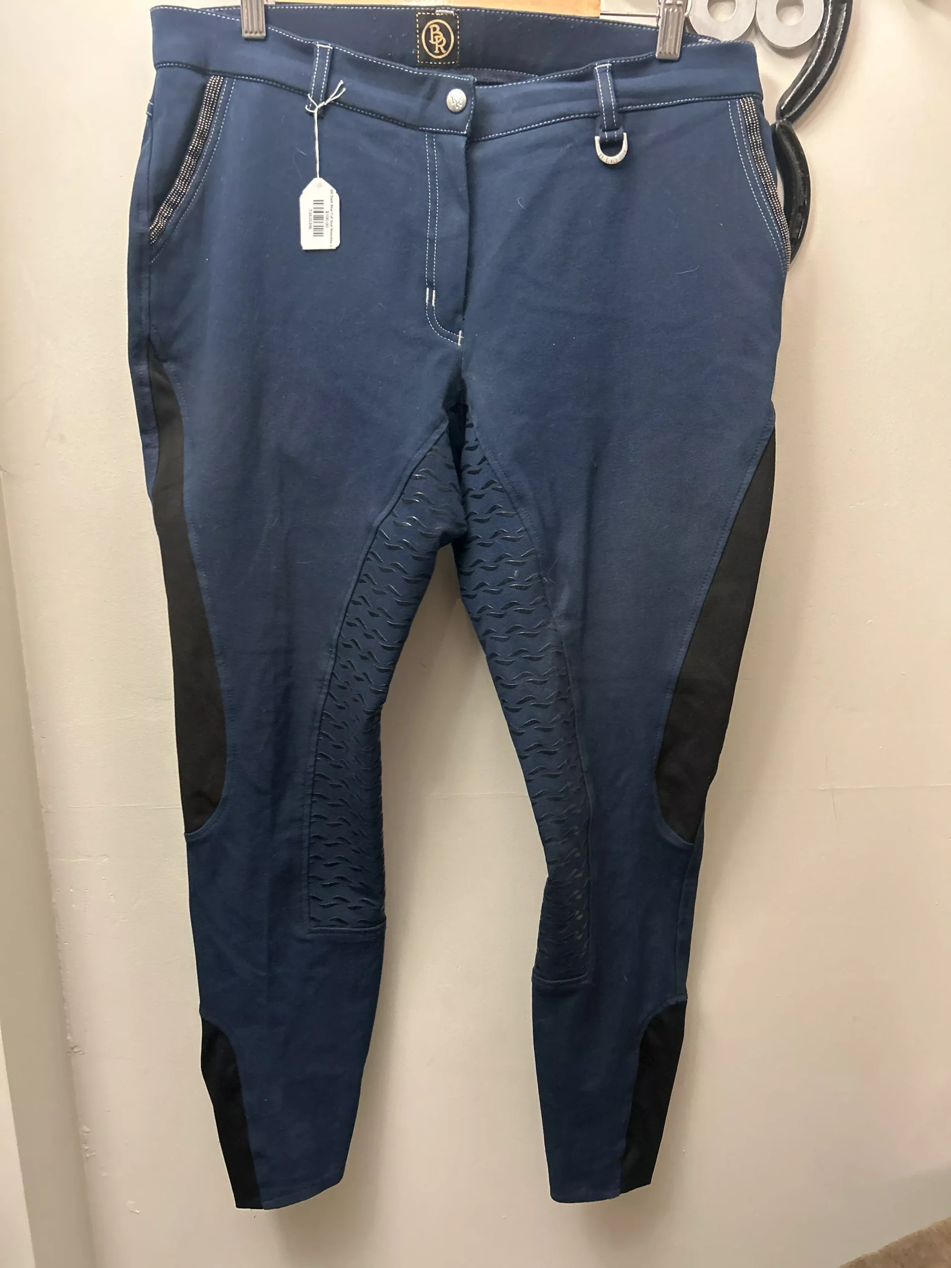 BR Dark Blue Full Seat Breeches 34