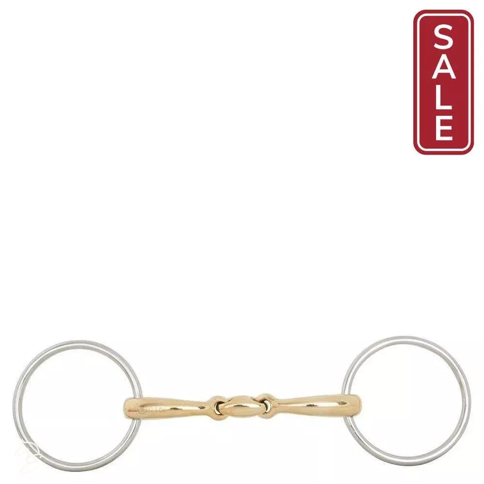 BR Soft Contact Double Jointed Loose Ring Snaffle