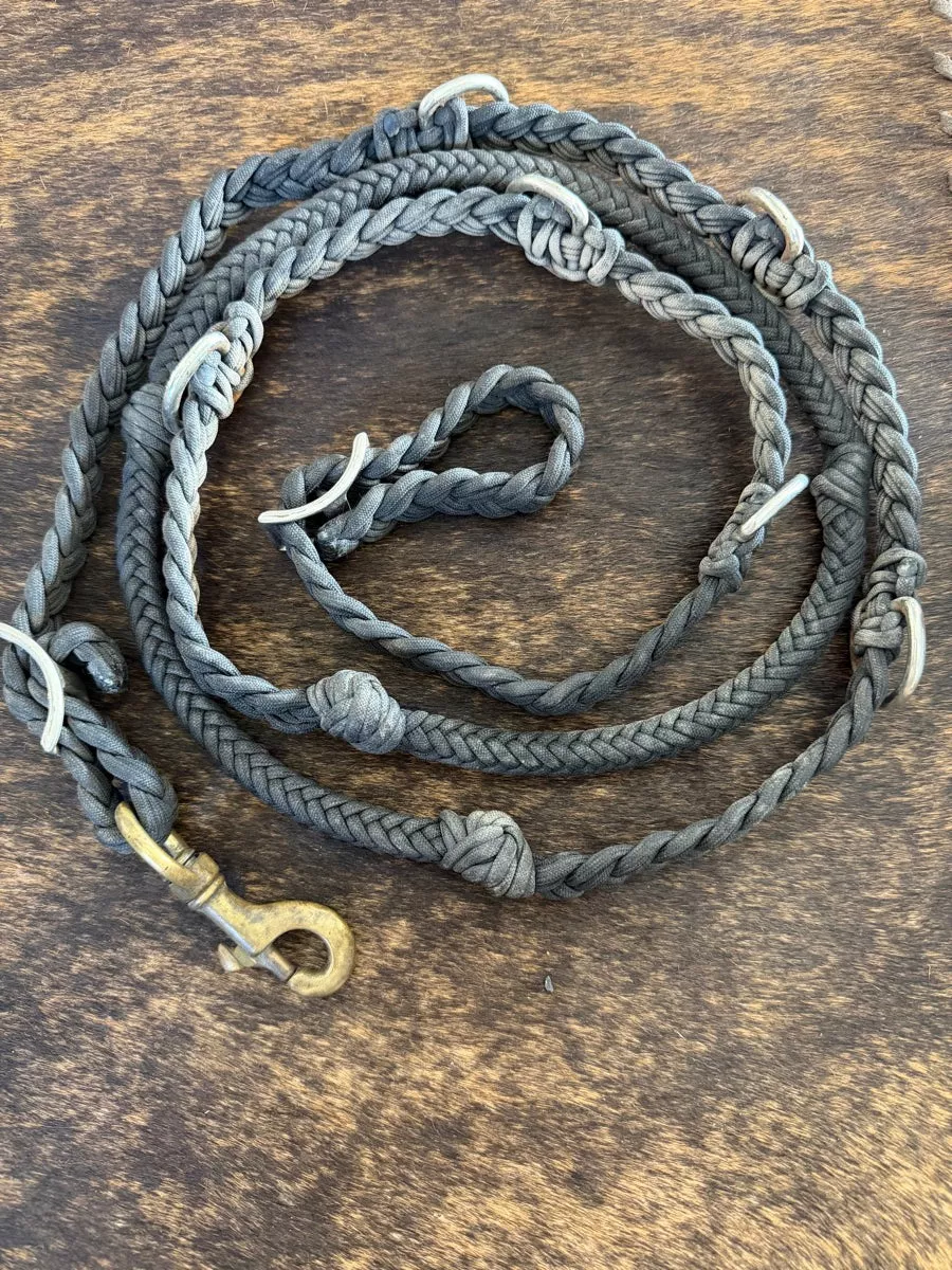 Braided Barrel Reins RN1181