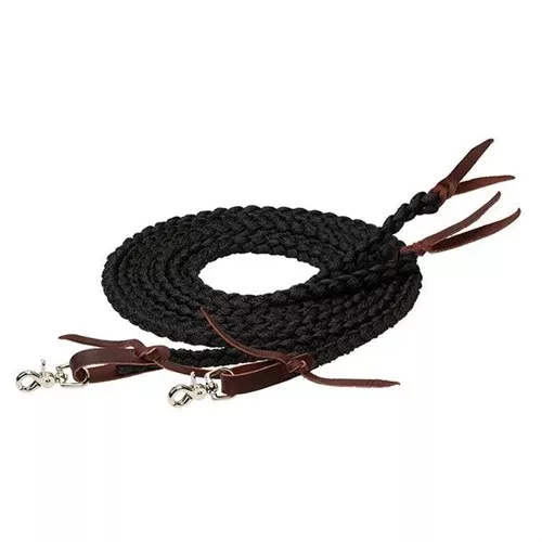 Braided Split Reins, 1/2" x 8
