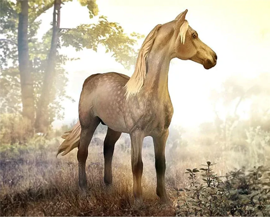 Breyer CollectA - Morgan Stallion - Silver Grulla
