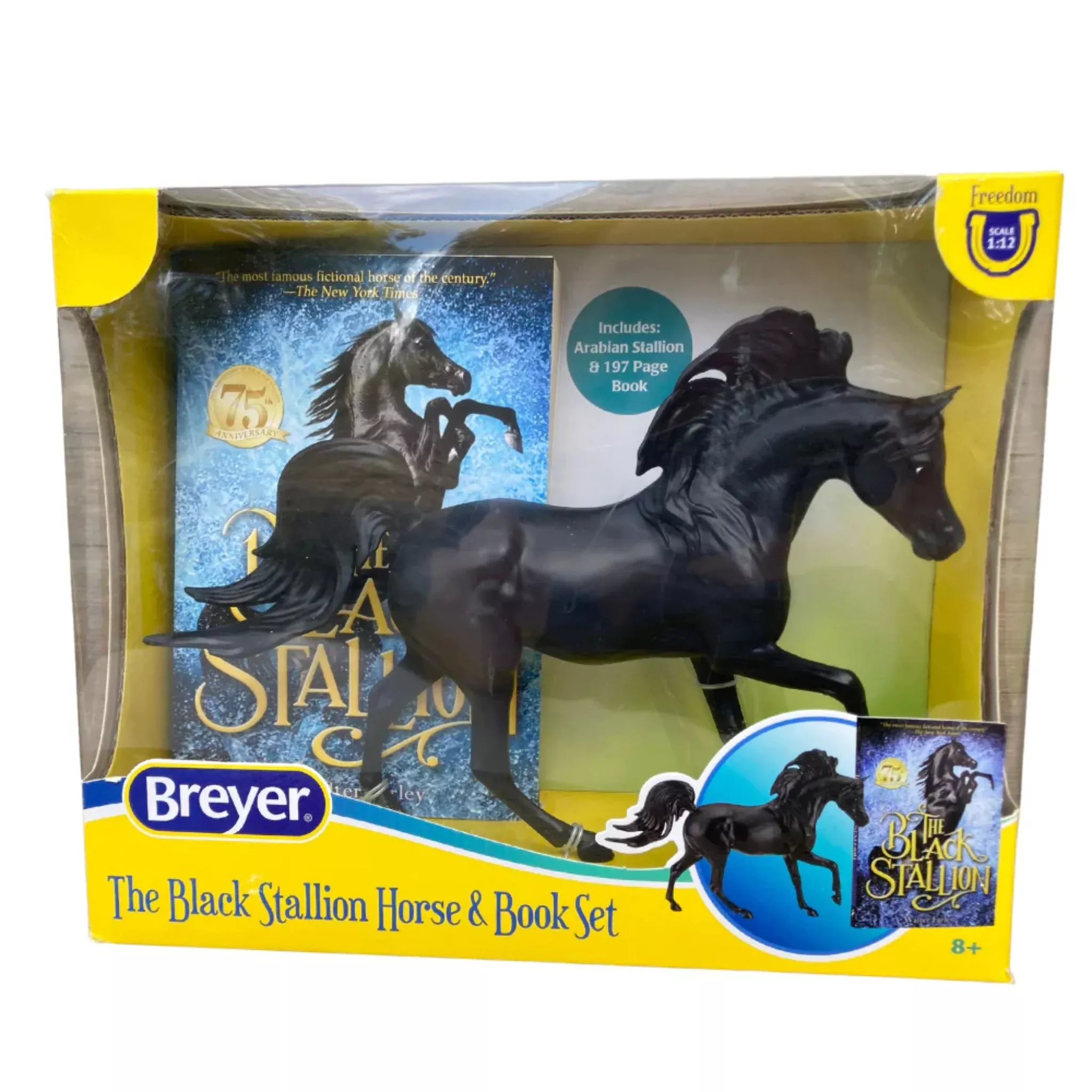 Breyer Freedom Black Stallion Horse n Book Set