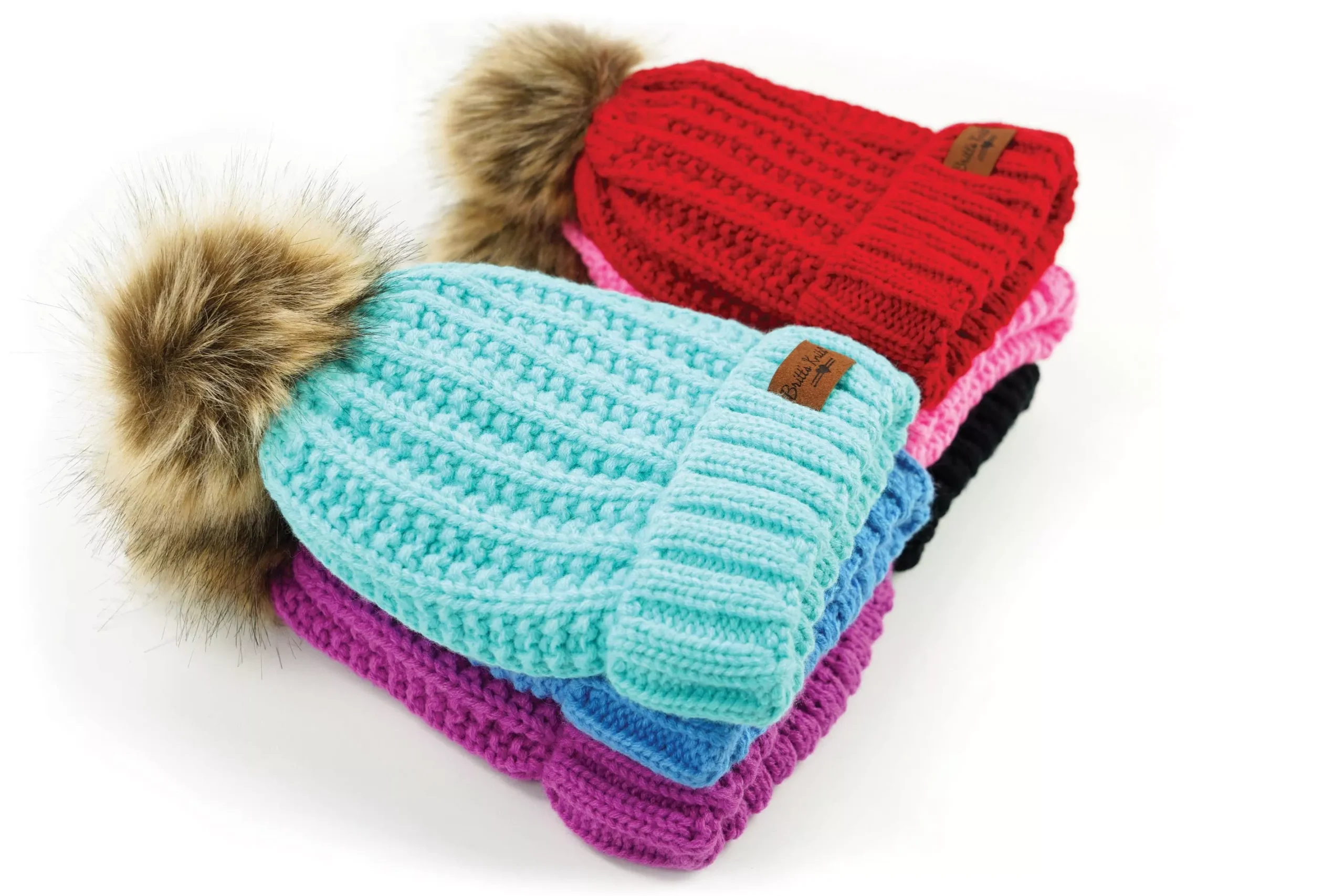 Britt's Knits Bitties Kid's Pom Hat