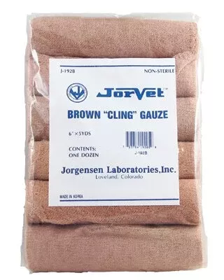 Brown Gauze, Non-Sterile, Latex-Free,6" 5yd