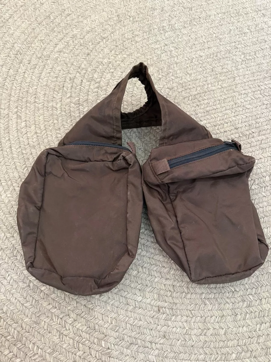 Brown Nylon Pommel BagSB1117