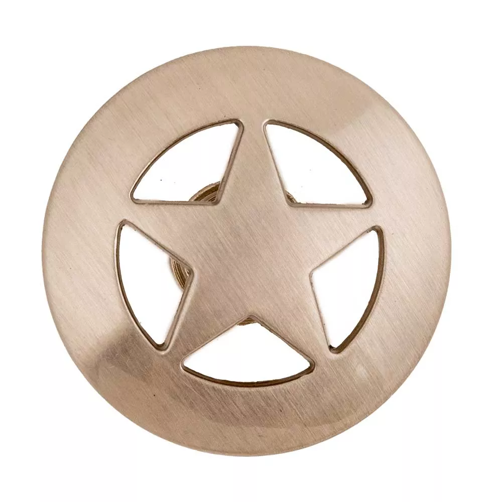 Brushed Texas Star Concho