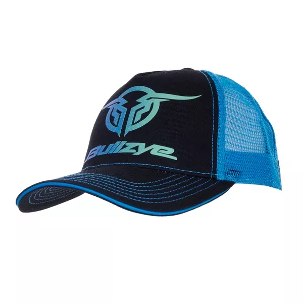 Bullzye Trucker Cap | Corella | Black / Aqua