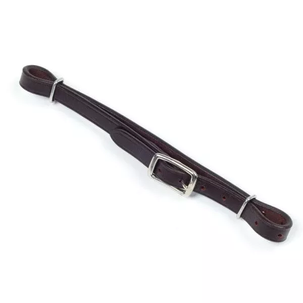 Camelot Leather Curb Strap-brown