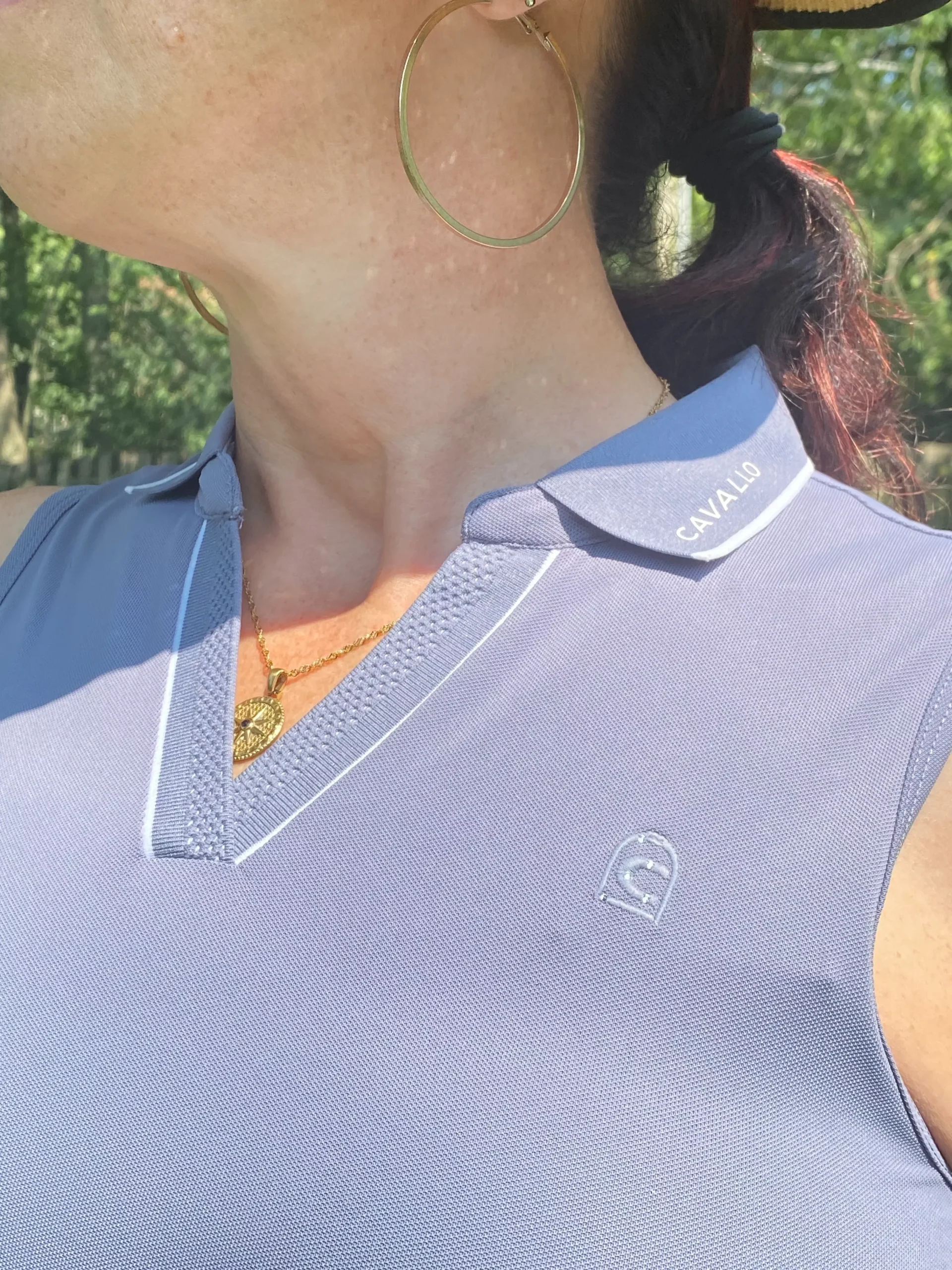 Caval Sleeveless Breathable Polo Shirt