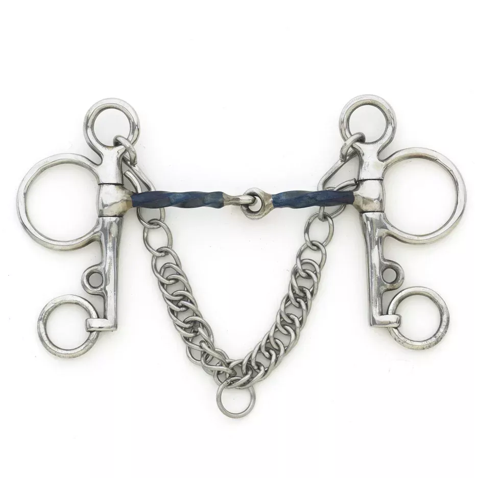Centaur Blue Steel Slow Twist Tom Thumb Pelham Bit