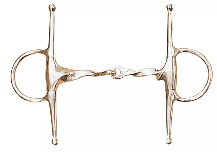 Centaur Stainless Steel Slow Twist Eggbutt Full Cheek Bit