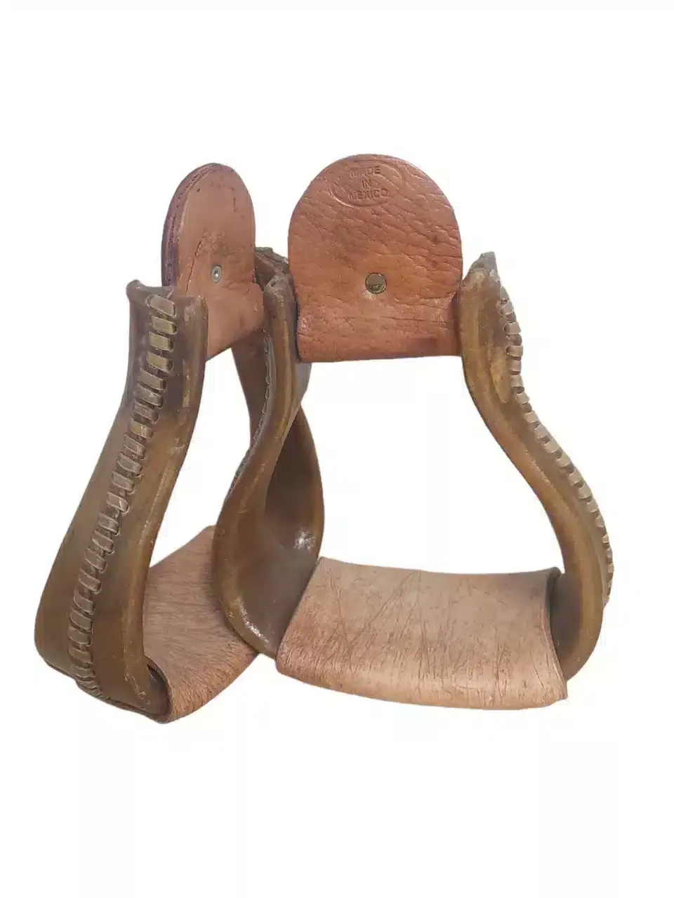 Chino Tack X-Large Rawhide Covered Wooden Stirrups