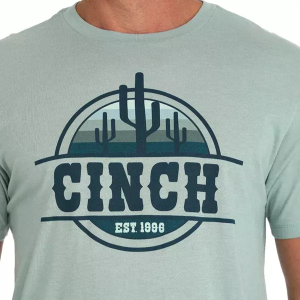 Cinch Mens T-Shirt | Logo | Green