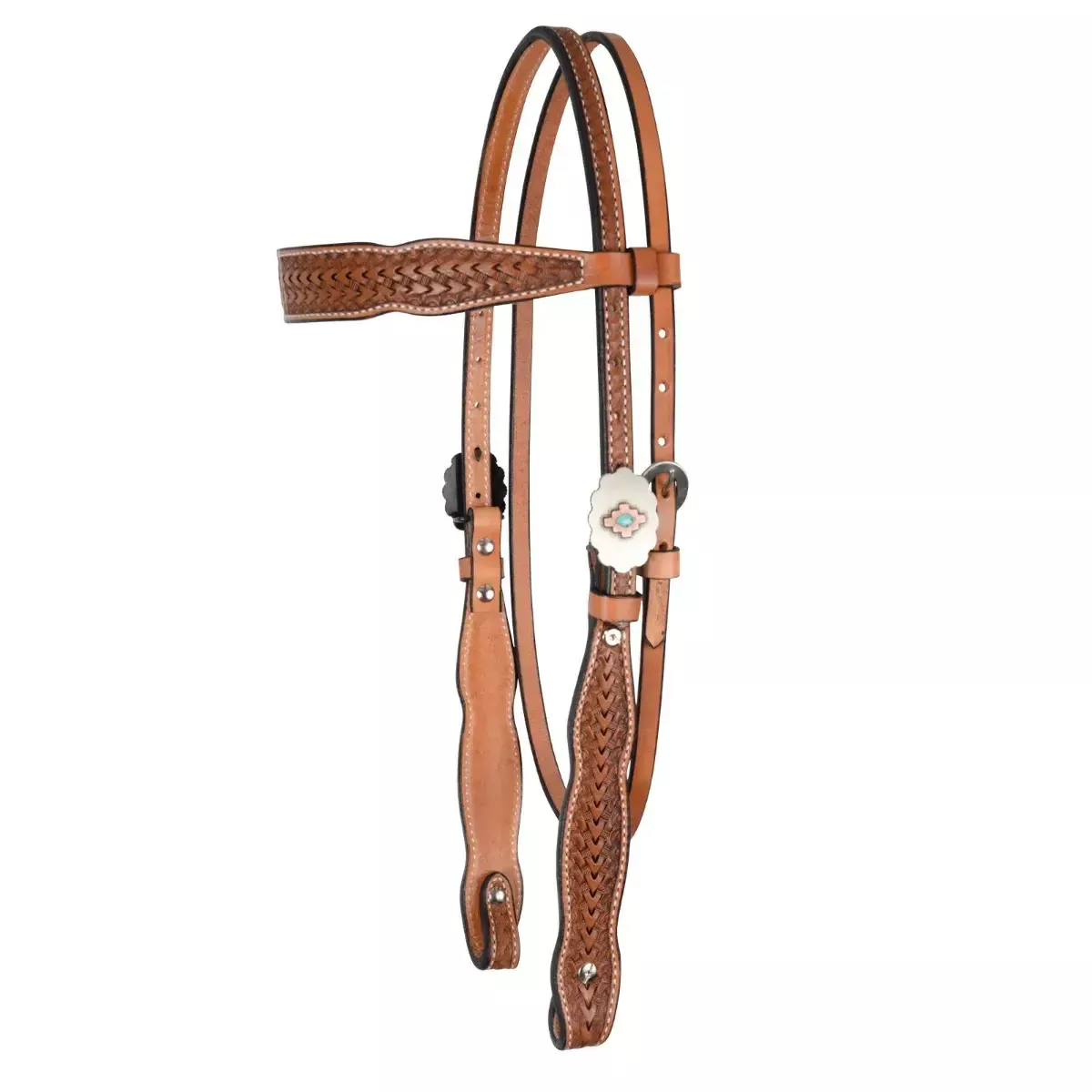 Circle Y - Dawson Browband Headstall 5/8" - Vintage