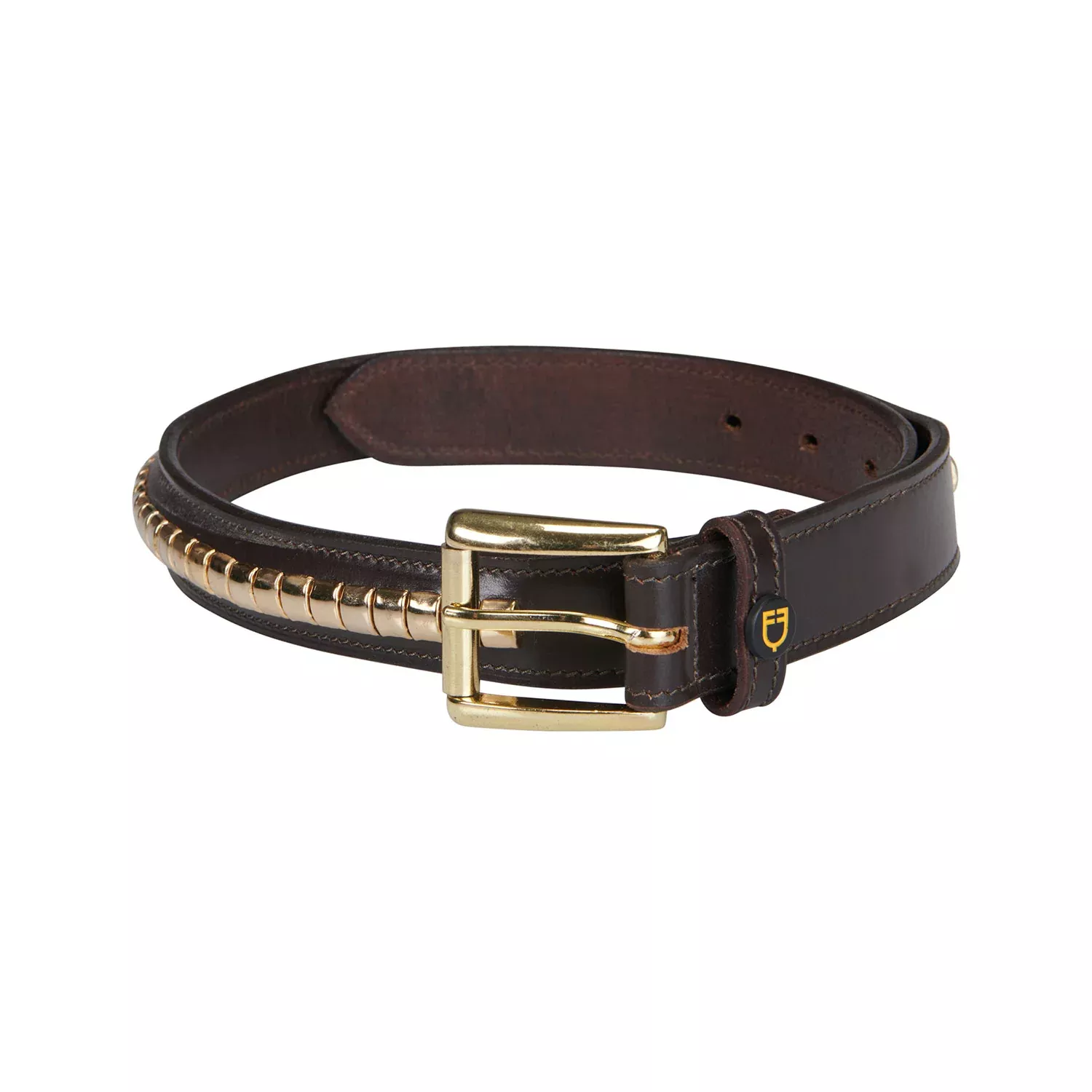Clincher Belt Dark Brown/Gold