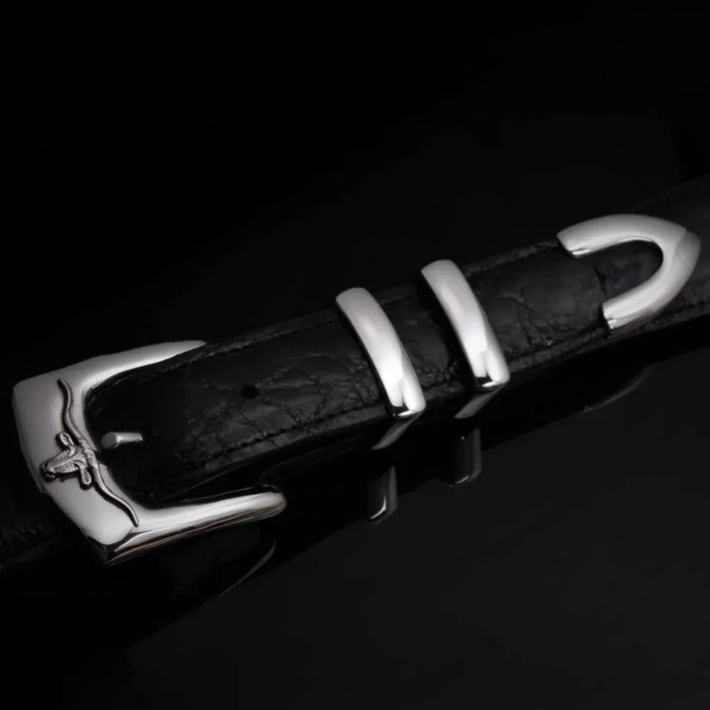 Comstock Heritage Polished Longhorn Buckle Set