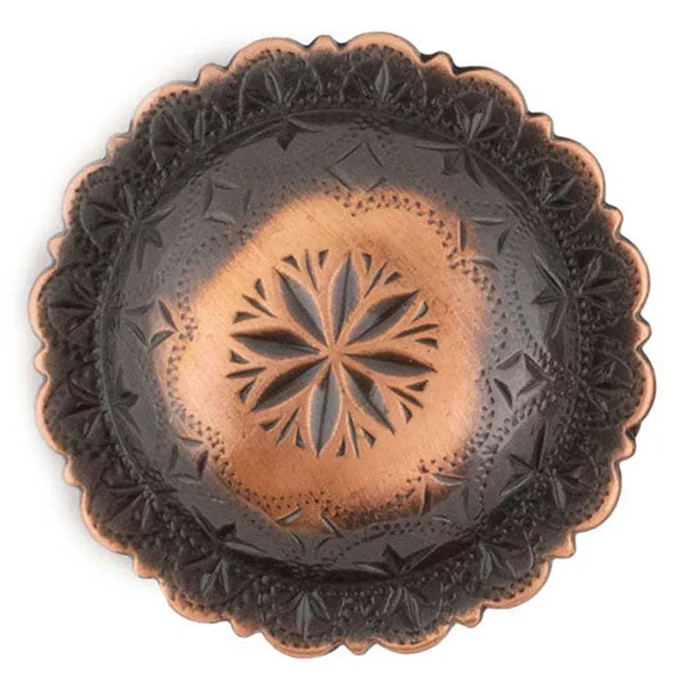 Copper Windrose Engraved Concho