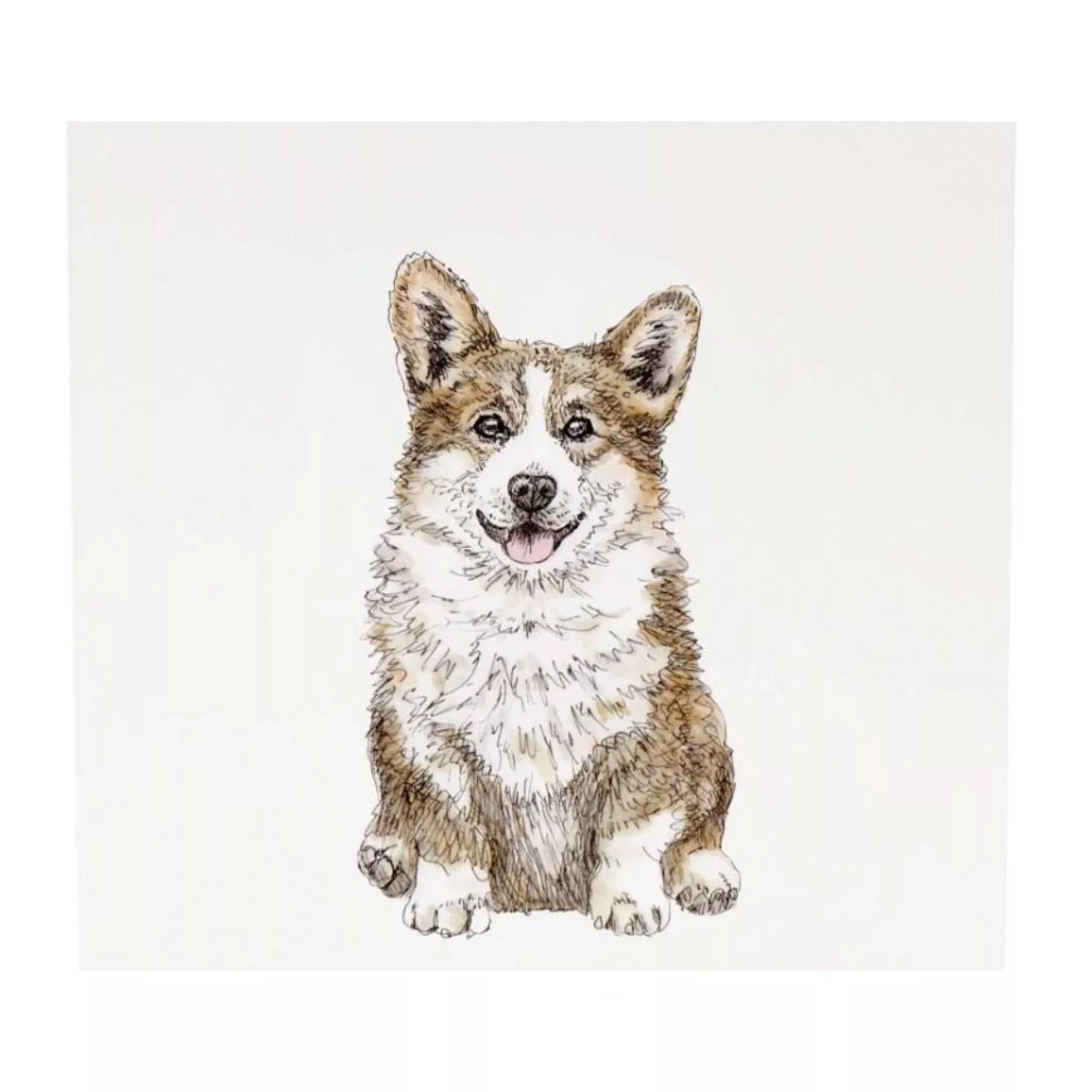 Corgie Astro Greeting Card