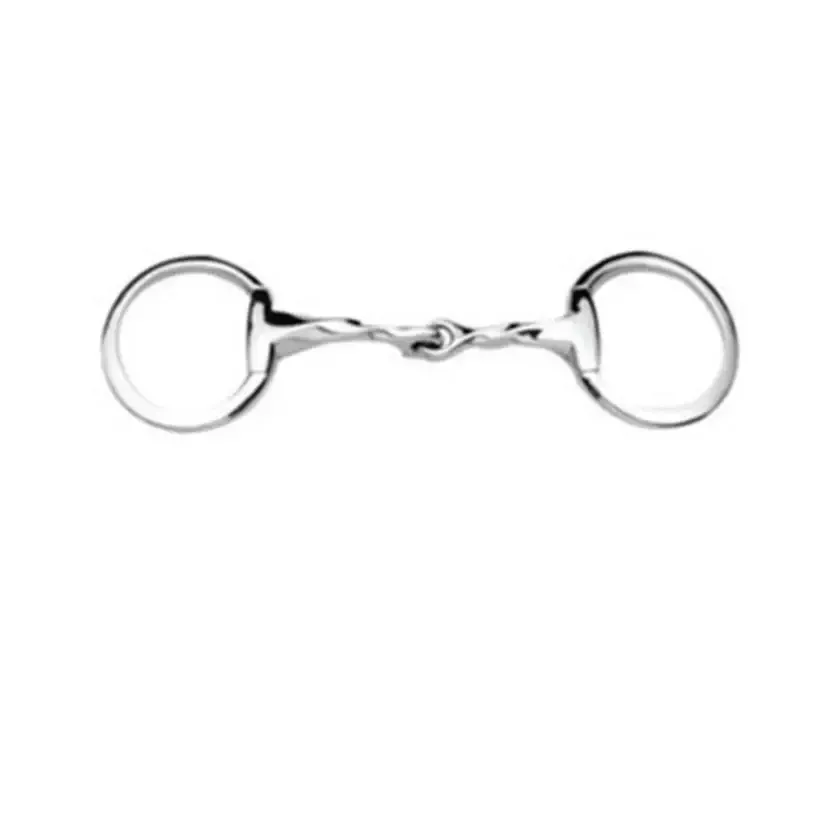 Coronet Flat Ring Slow Twist Eggbutt Snaffle 5.5"