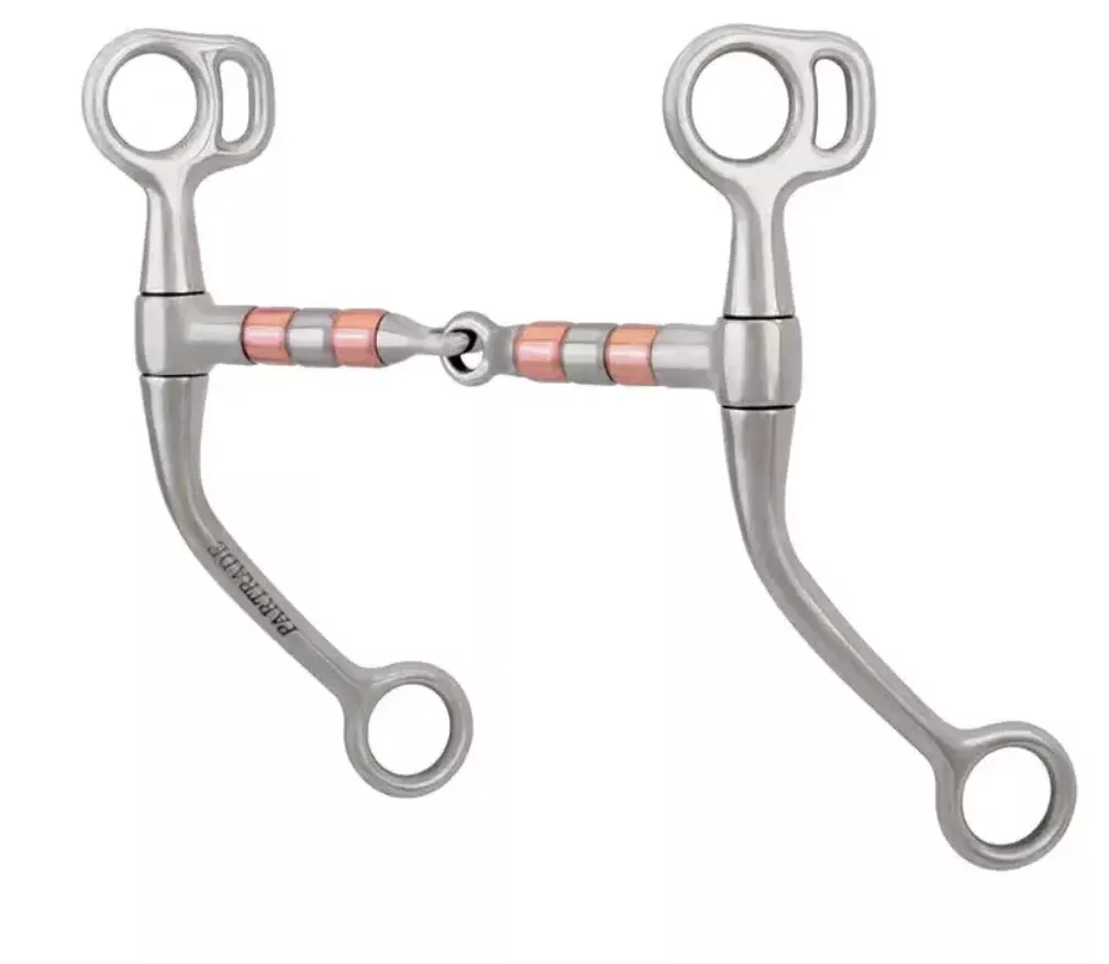 Cowboy Tack Copper Roller Tom Thumb Bit
