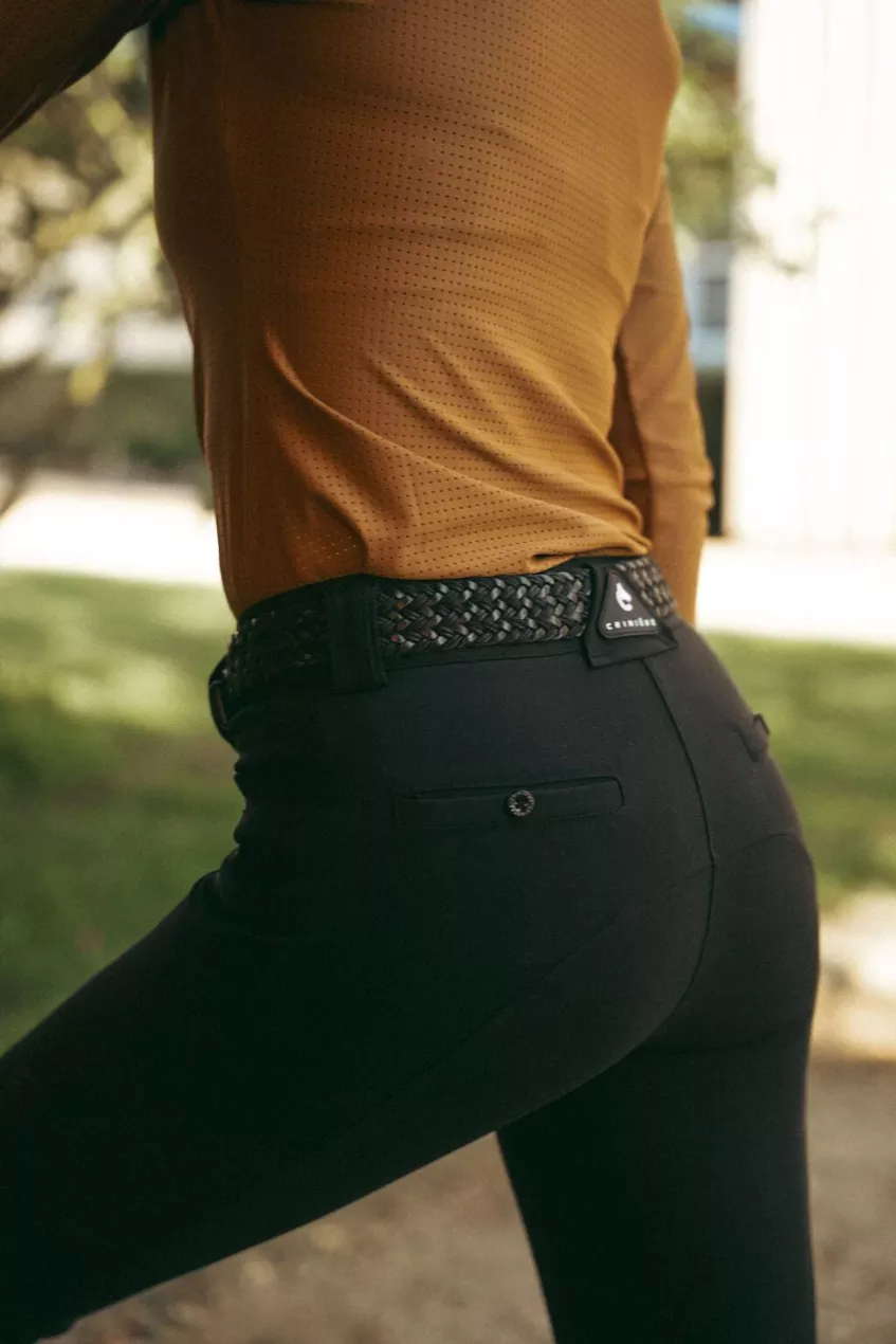Criniere Life - Chloe Lightweight Breeches - Knee Patch - Black