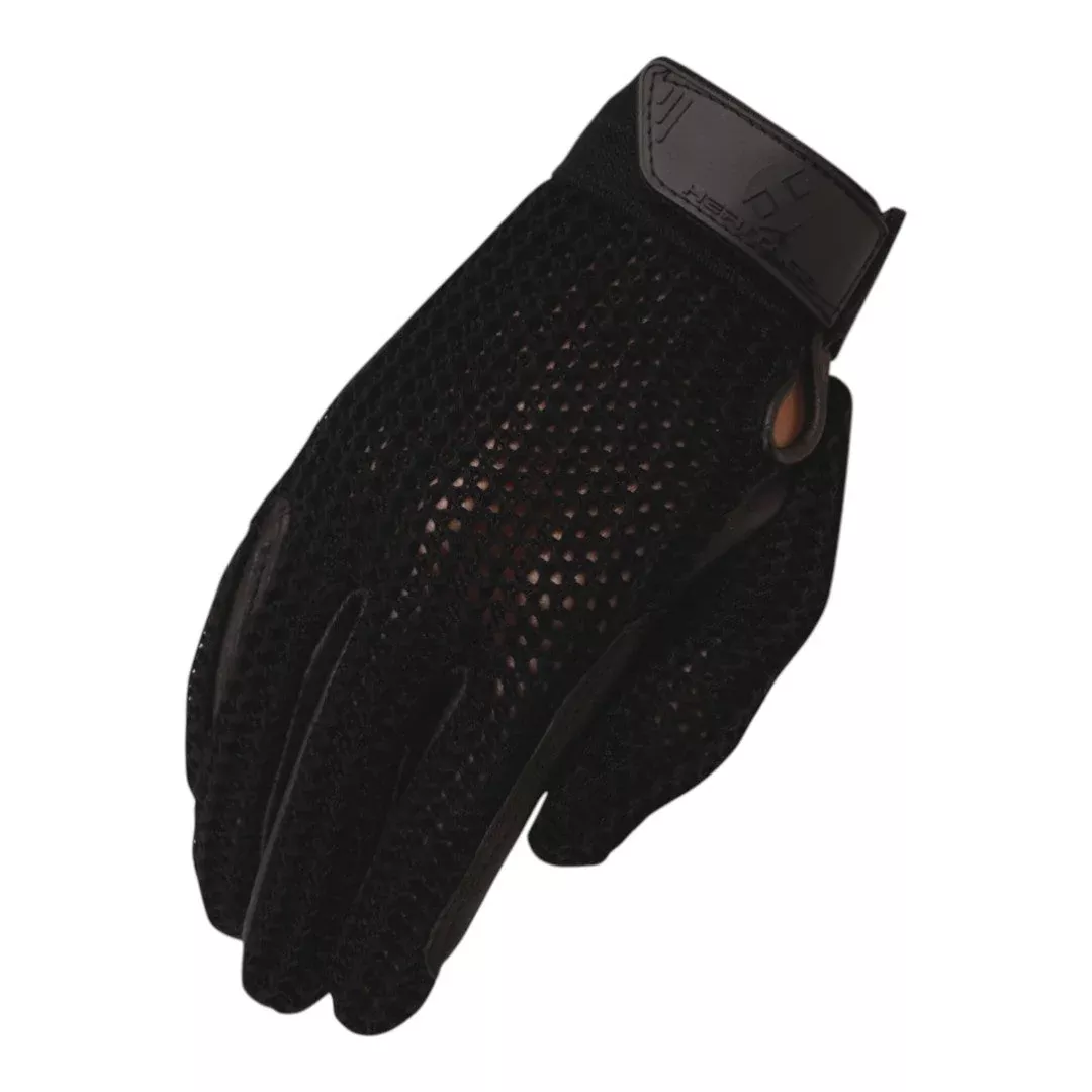 Crochet and Leather Classic Riding Glove