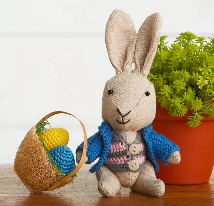 Crocheted Gentleman Bunny