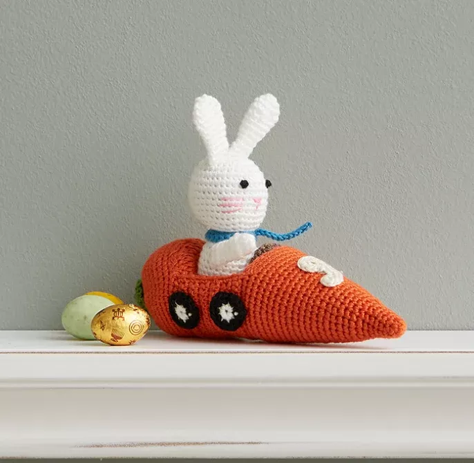 Crocheted Racer Bunny