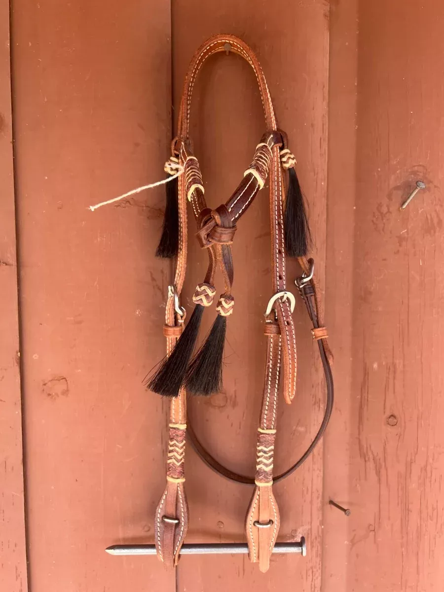 Crossover Browband Rawhide Headstall HS1170