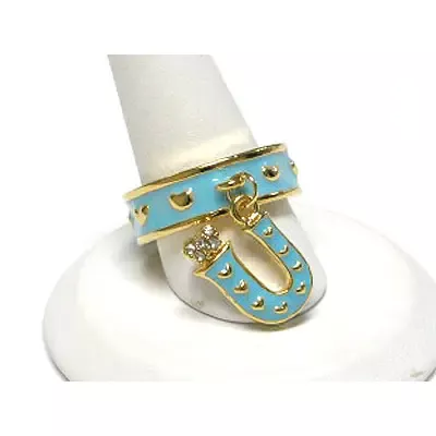 Crystal Horse Shoe Ring