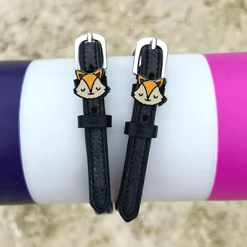D&S - Friendly Fox Spur Straps - 17"