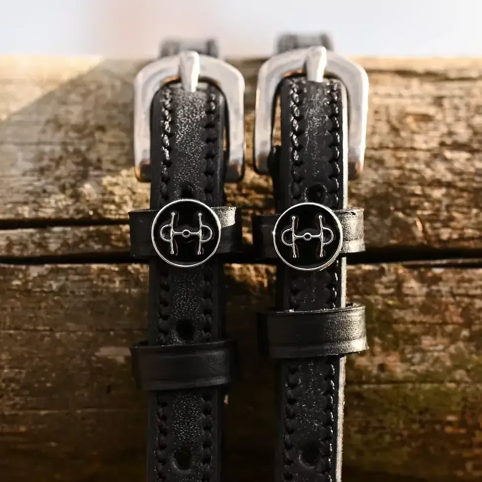D&S - Full Cheek Spur Straps - 18"