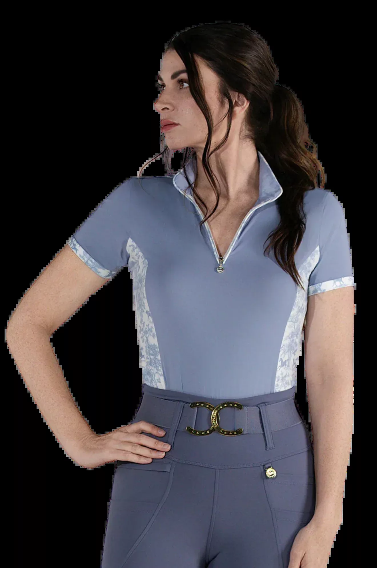 Dapplebay Grace 1/4 Zip S/S Riding Top-S26