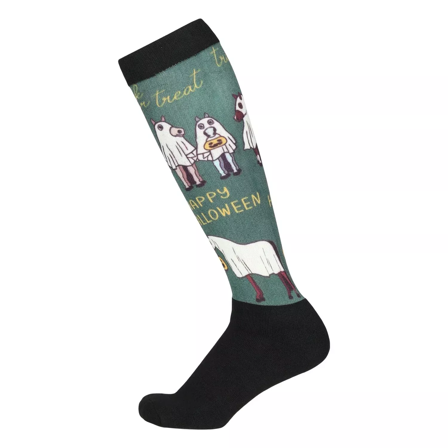 Dapplebay Ladies Horse Ghosts Slick Boot Socks