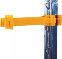 Dare Snug T-Post Insulator, Extended Length, 15 Pack, Yellow