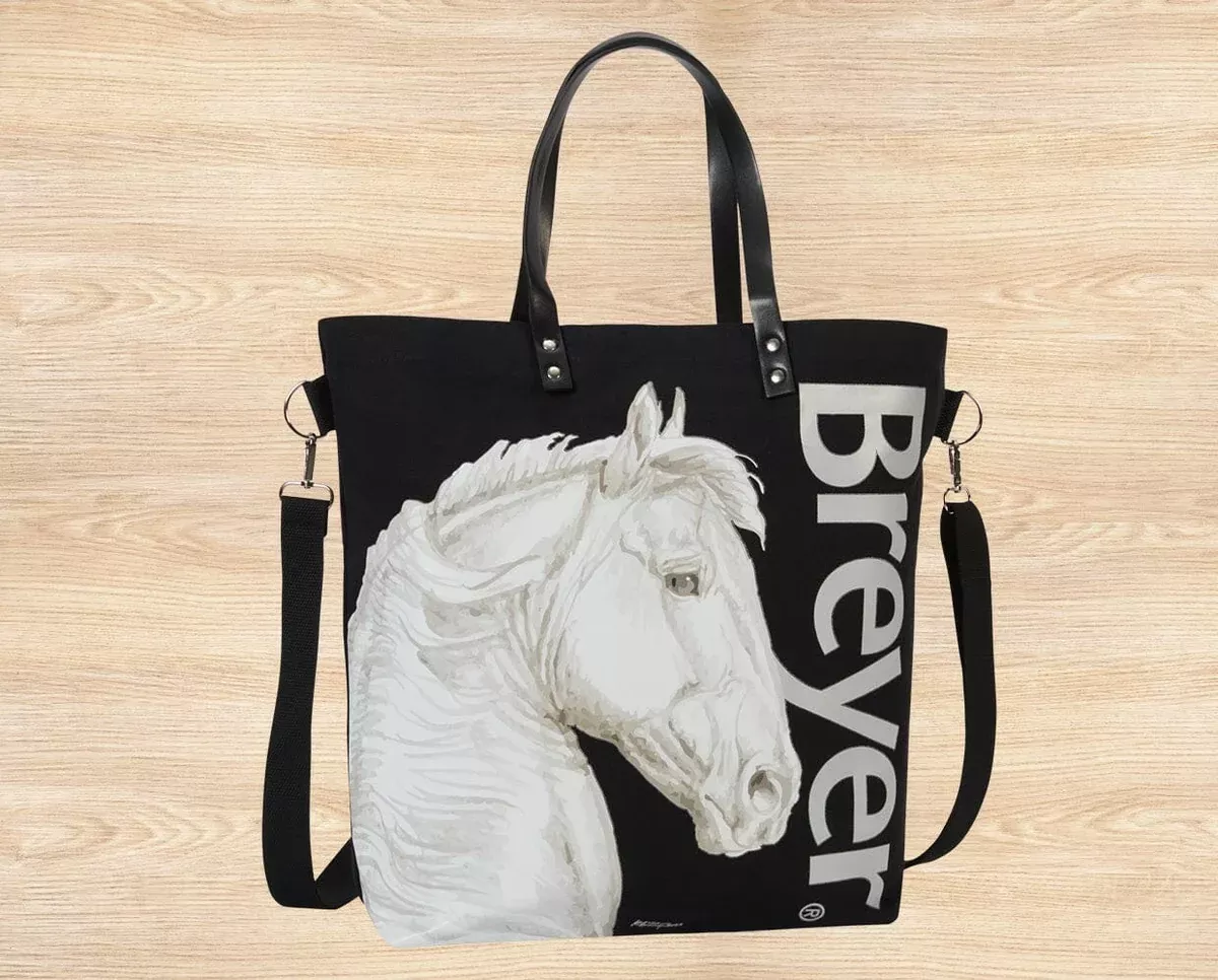 Dark Sketch Horse Tote Bag