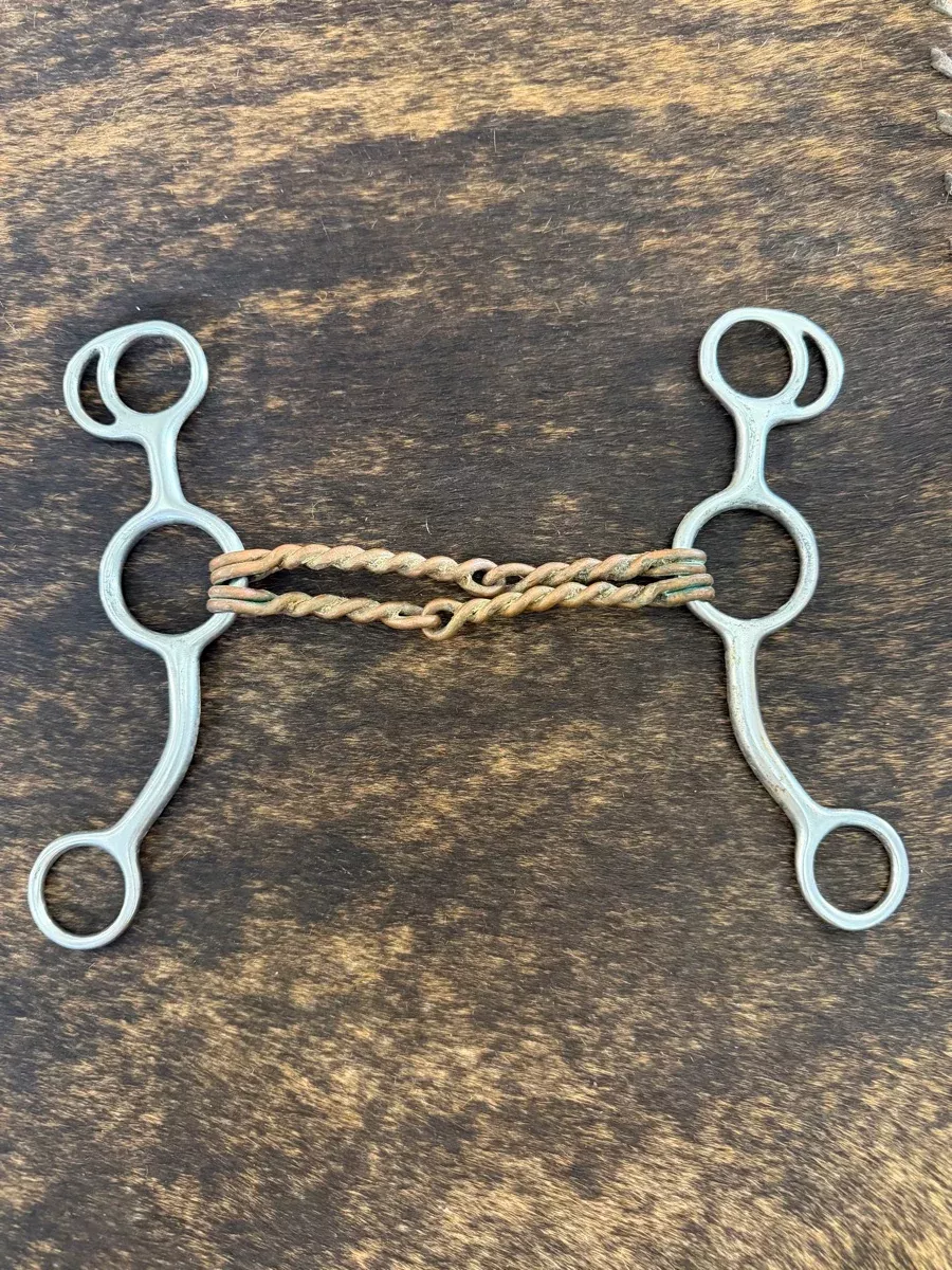 Double Copper Wire Junior Cowhorse Gag Horse BitB1264